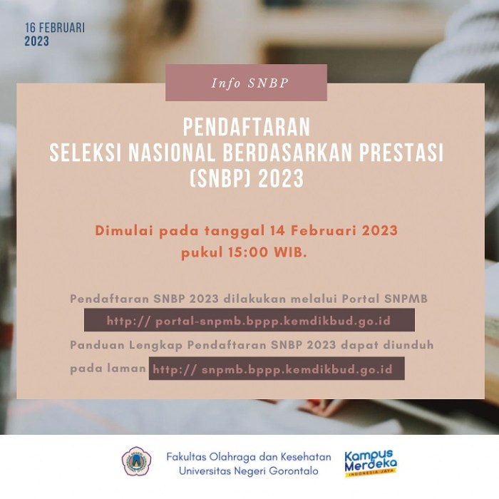 Tanggal pasti pengumuman kuota SNBP 2025 seluruh Indonesia