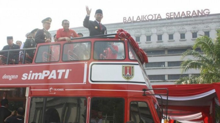 Cara naik bus wisata semarang