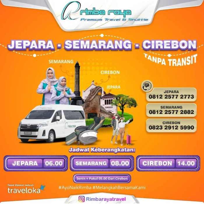 Jepara semarang kencana jadwal indo naik