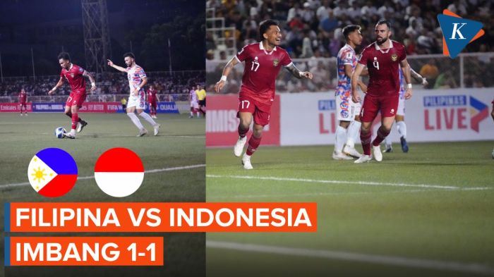 Susunan pemain timnas indonesia vs filipina