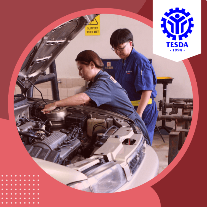 Tesda automotive servicing courses training