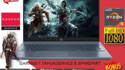 Jual LAPTOP GAMING HP PAVILION 15 RYZEN 5 SIAP RENDER | Shopee Indonesia